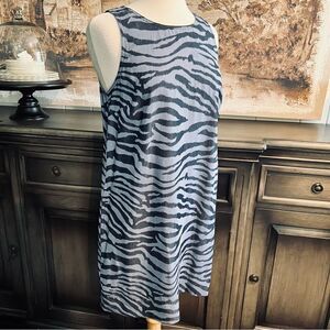 Tommy Bahama Two-tone Blue Casual Midi Dress size Medium